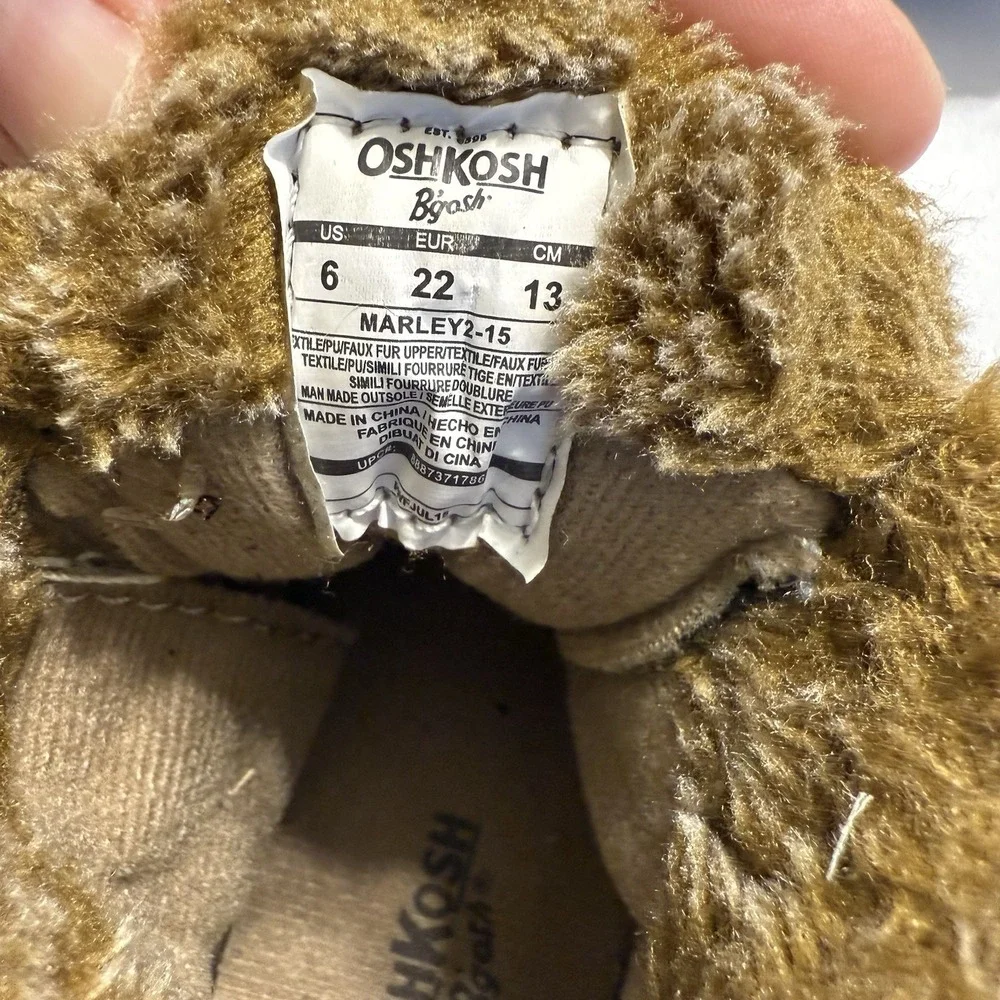 Osh Kosh B'gosh Marley 2 Boys All Season Fall Winter Boots SZ‎ 6 Brown Suede EUC